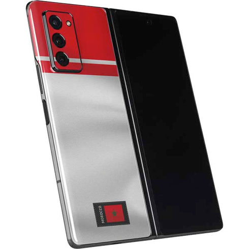 Morocco Soccer Flag Galaxy Z Fold2 5G Skin